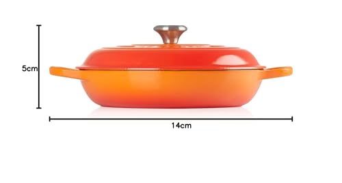 Le Creuset Enameled Cast Iron Signature Braiser, 3.5 qt., Marseille