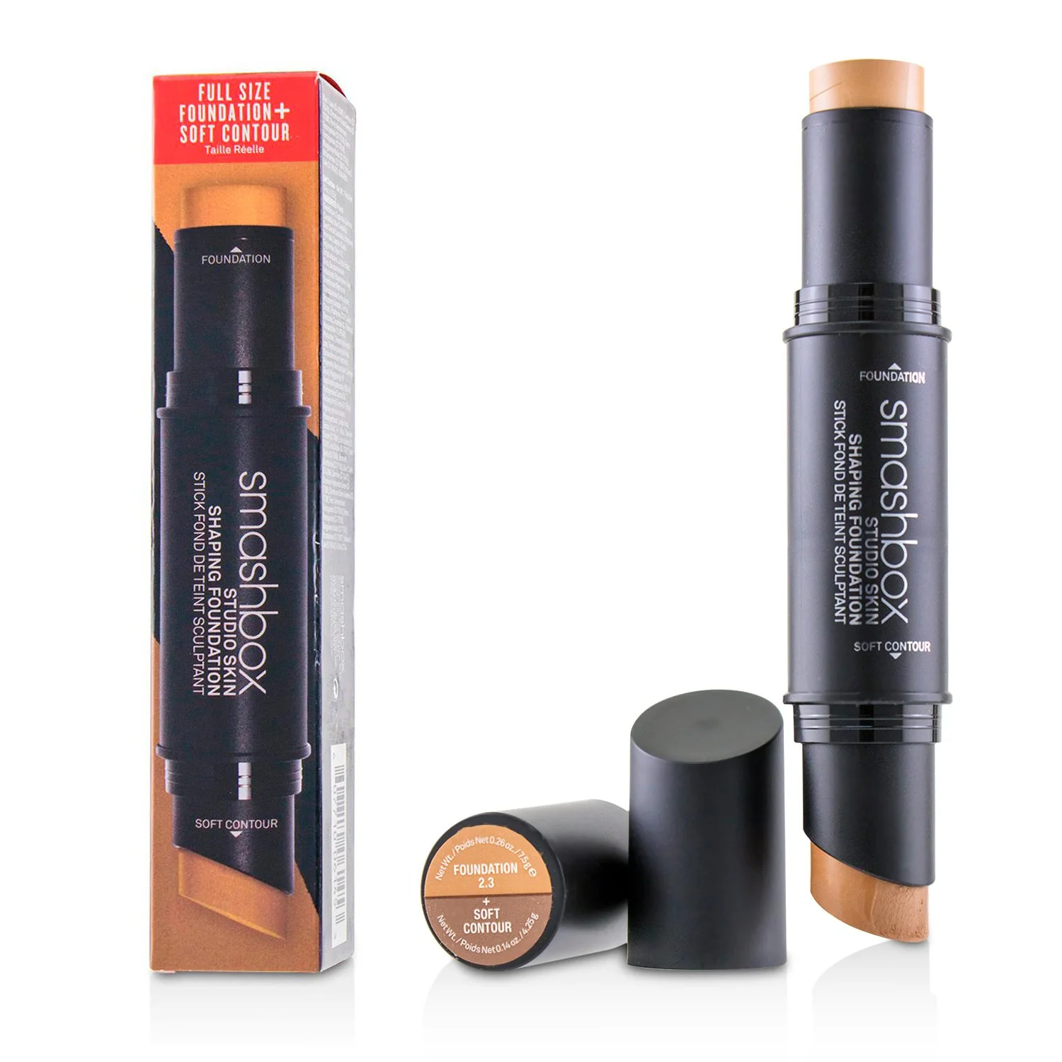 Smashbox Studio Skin Shaping Foundation + Soft Contour Stick - # 3.3 Warm Medium Beige  11.75g/0.4oz