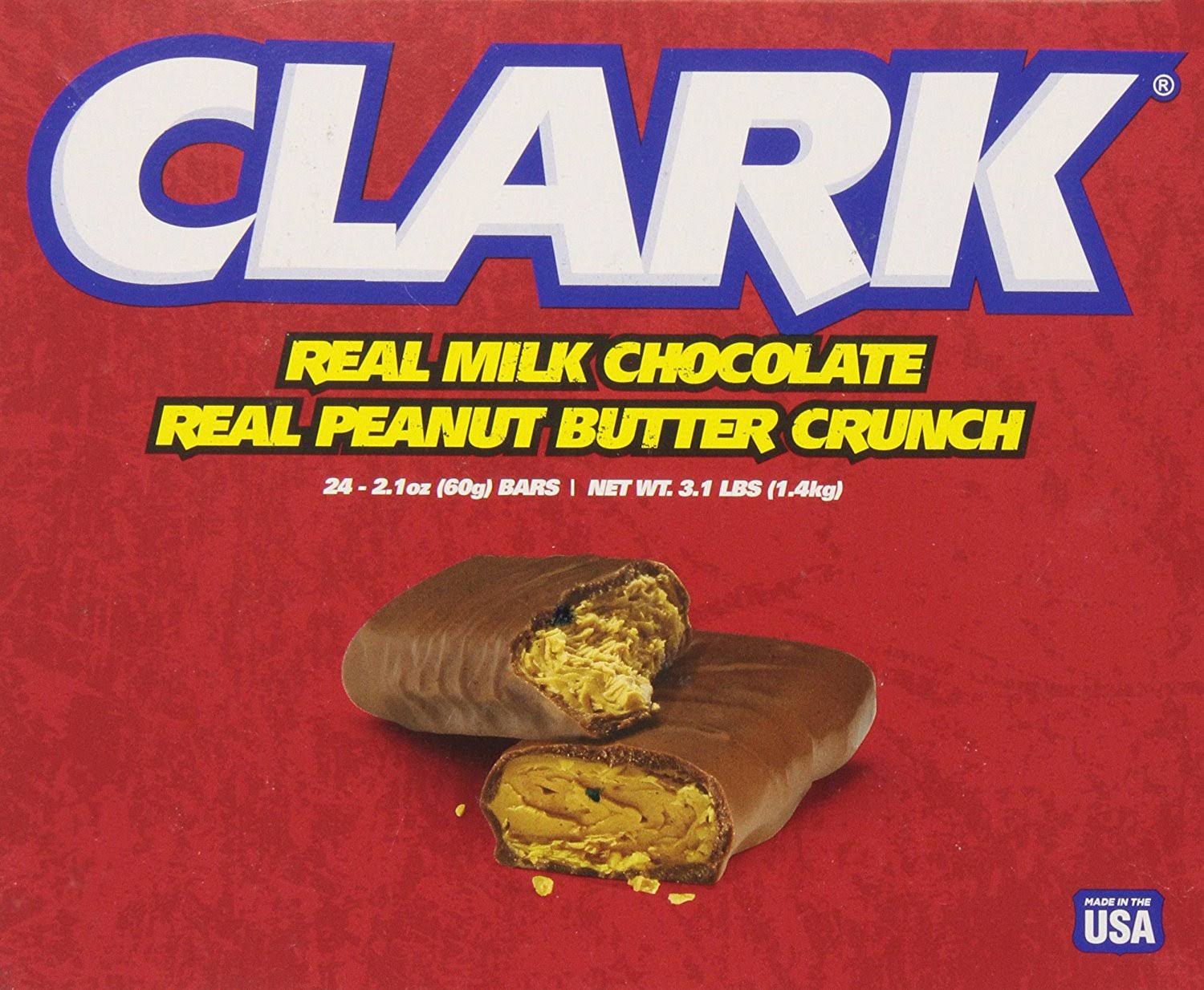 Clark Candy Bar - 24 pack, 2.1 oz bars