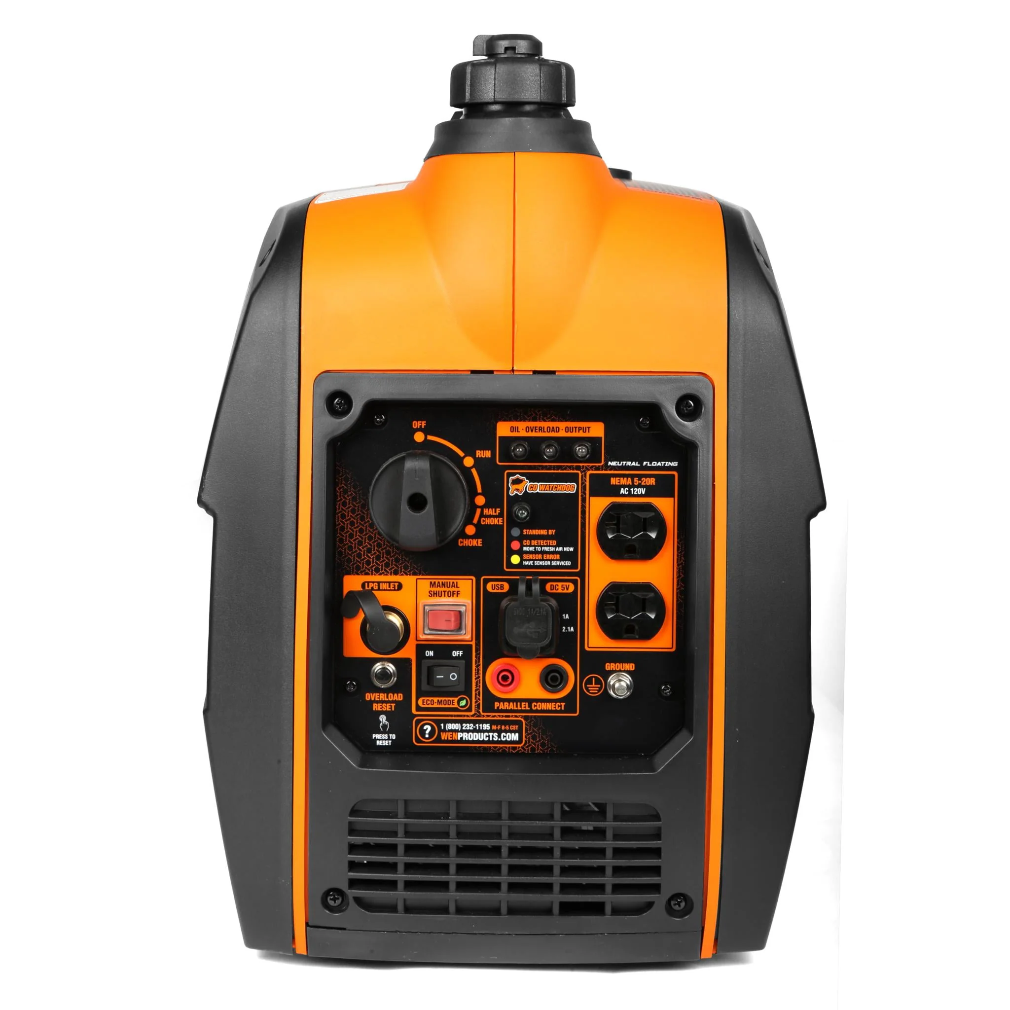 WEN Super Quiet 2500-Watt Portable Dual Fuel Inverter Generator with Fuel Shut-Off and CO Sensor
