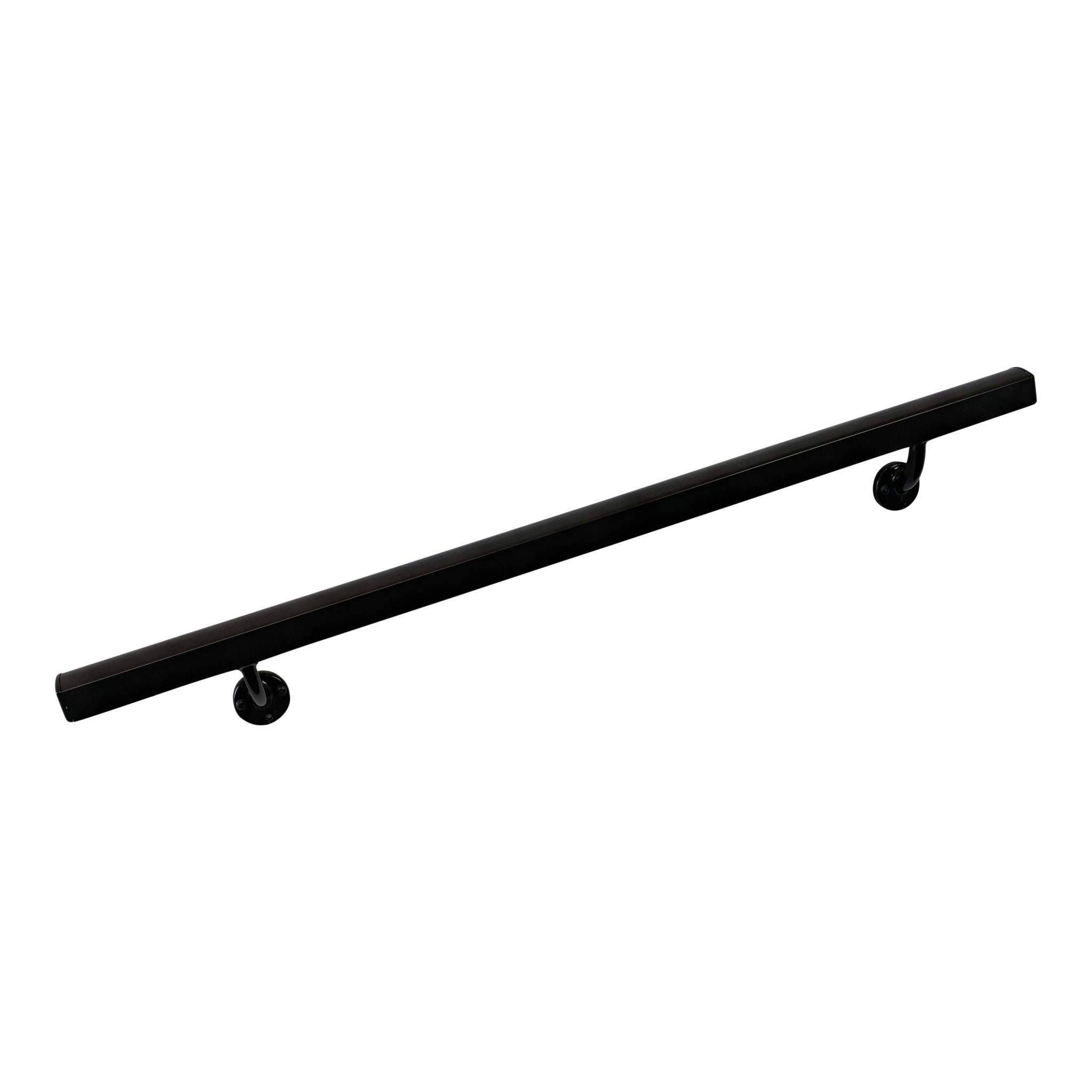 Ahr Aluminum Wall Handrail w/ Mounts (5& Length,Black Pearl)