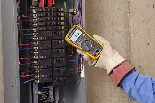 Fluke 117 Digital Multimeter, Non-Contact AC Voltage Detection, Measures Resistance/Continuity/Frequency/Capacitance/Min Max Average