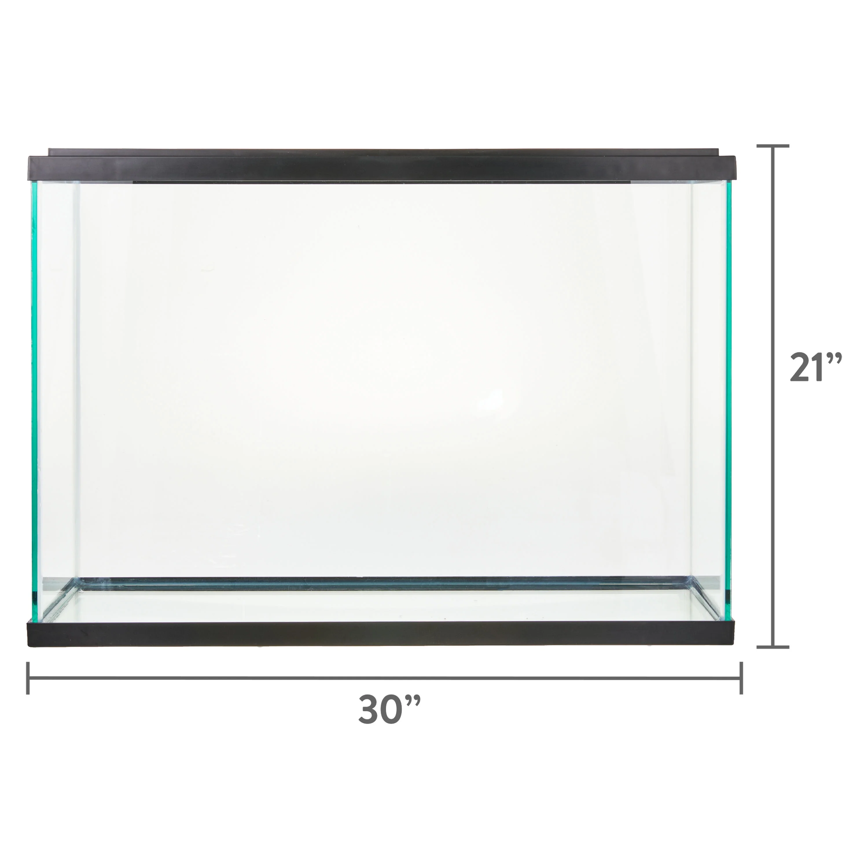 Aqua Culture Glass 29 Gallon Aquarium Starter Kit, Black, 30.2''L x 12.44''W x 21.18''H