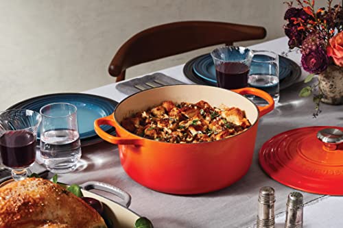 Le Creuset Enameled Cast Iron Signature Round Dutch Oven, 5.5 qt., Cerise