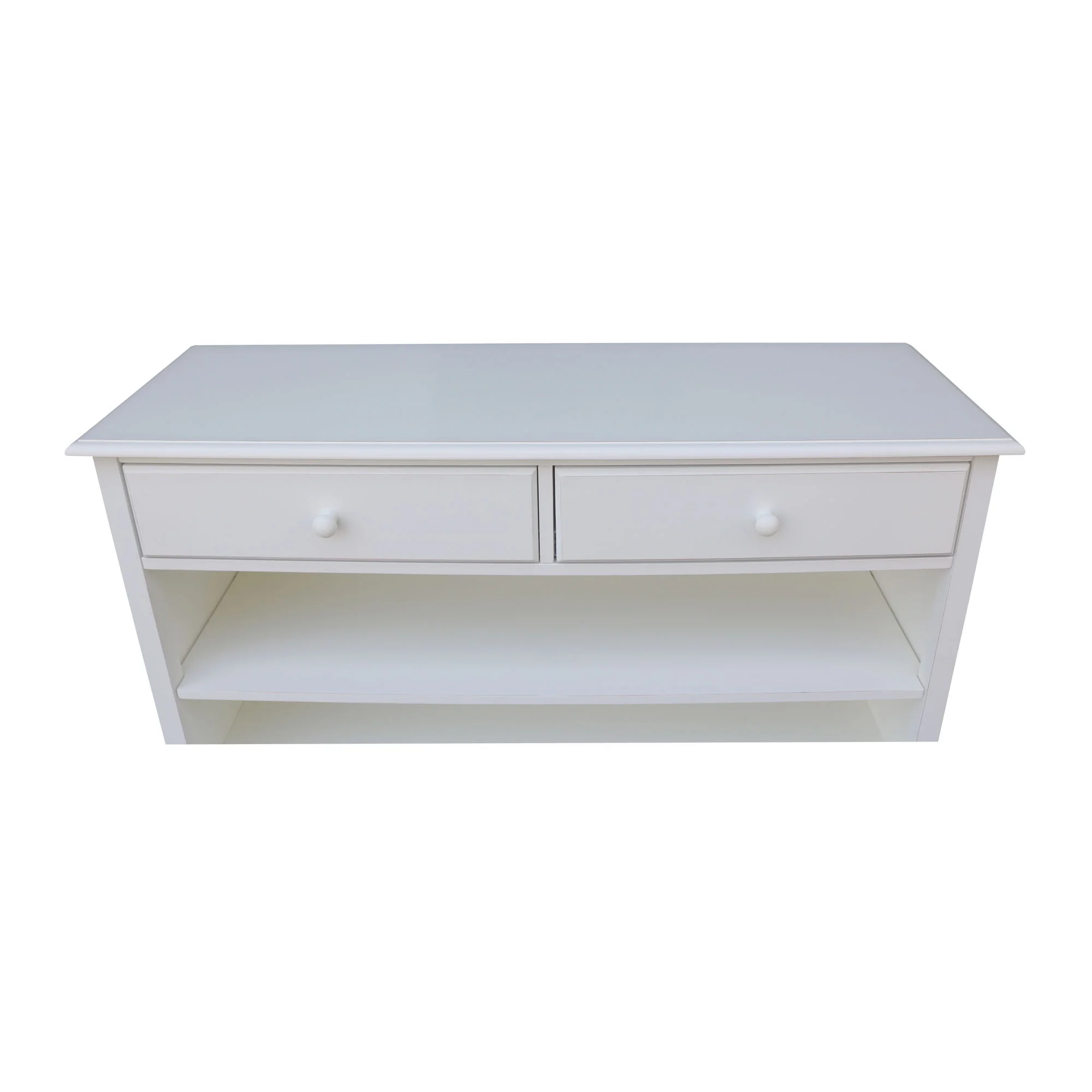 Beach White Cottage Console Table