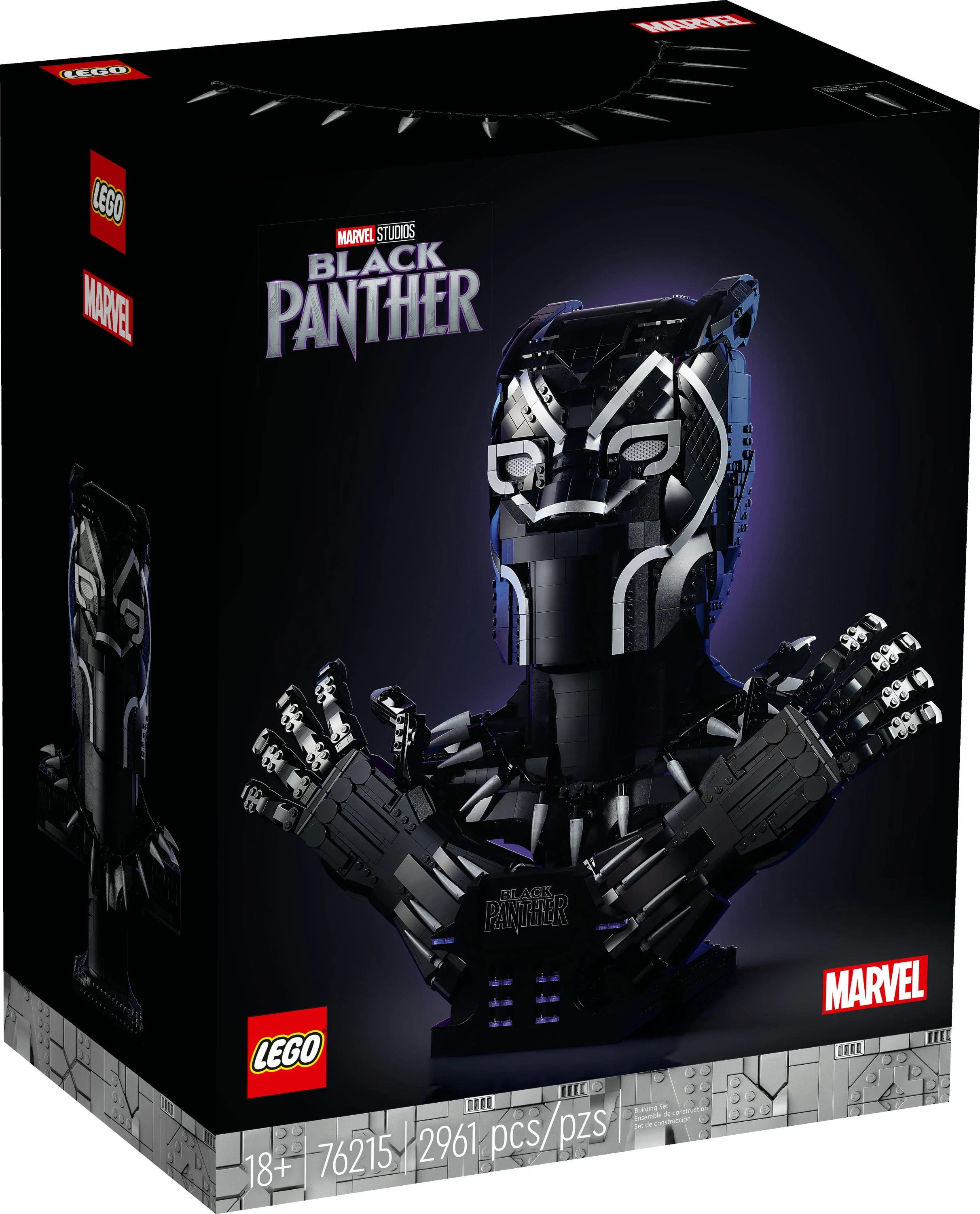 LEGO Marvel Black Panther, King T'Challa Model Building Kit 76215 Wakanda Forever Memorabilia