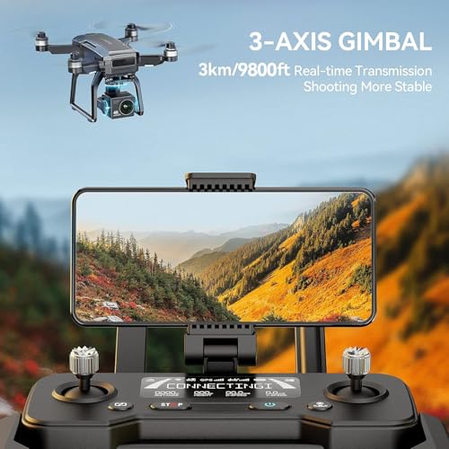 Bwine F7GIM Pro Drone with 6K UHD Camera and 3-Axis Brushless Gimbal, GPS Smart Control for Adults and Beginner, Plus 70Mins Flight Time