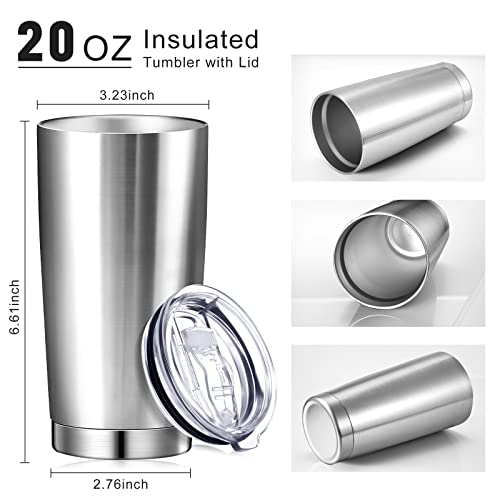 Sieral 36 Packs Stainless Steel Tumbler Bulk with Lid Vacuum Double Wall Insulated Travel Coffee Mug Powder Coated Tumbler Cup for Graduation Wedding