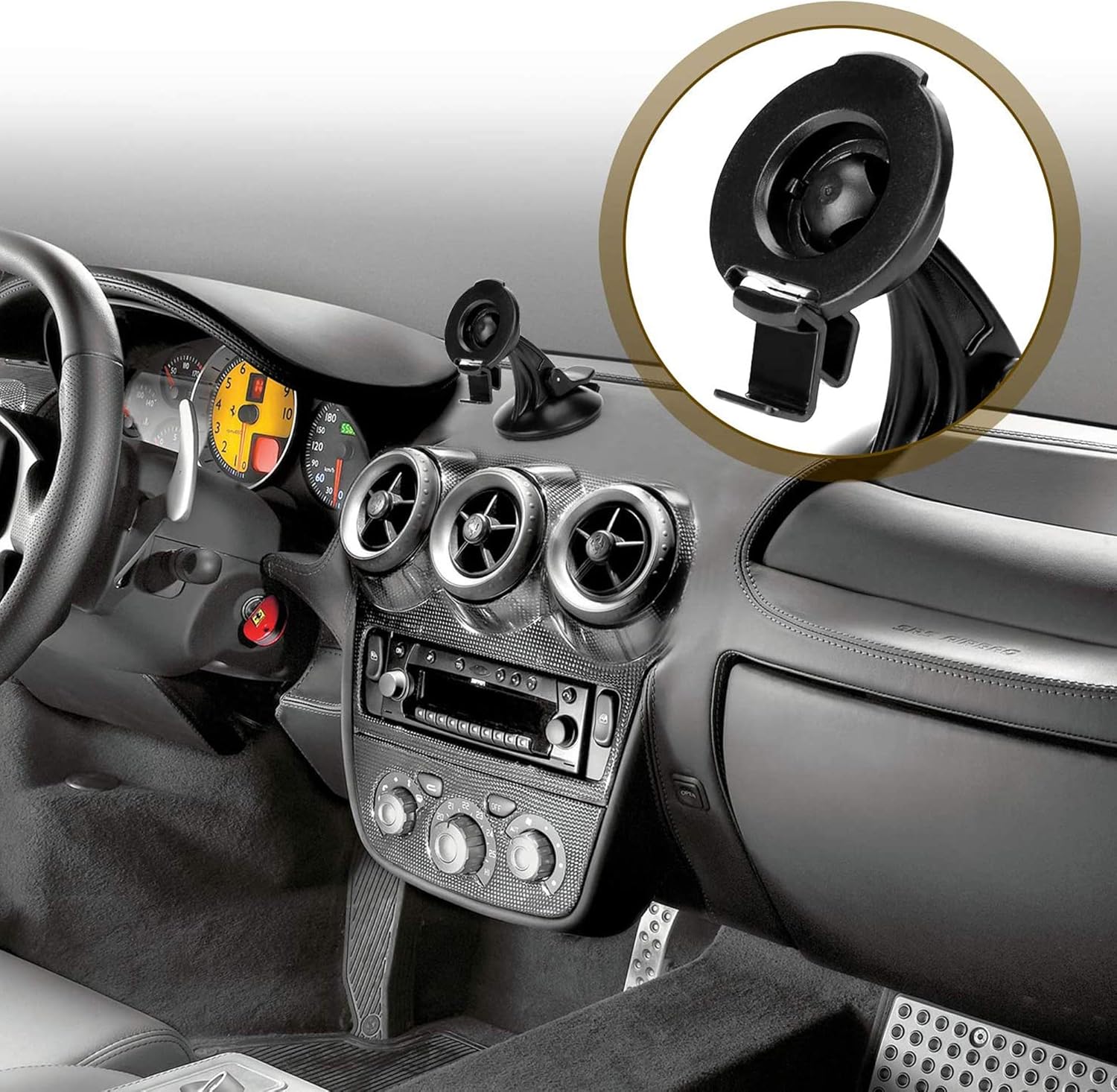GPS Mount for Garmin Nuvi Garmin Universal Mount Connects Suction Cup with Unit