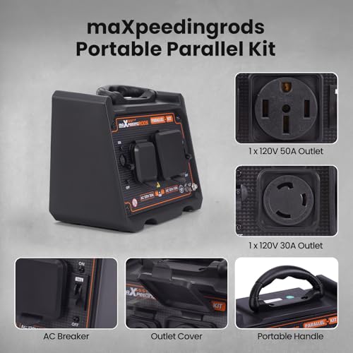 maXpeedingrods 4000 Watt Dual Fuel Inverter Generator with Bluetooth&reg; Control Start, with Generator Parallel Kit with 120V 30A