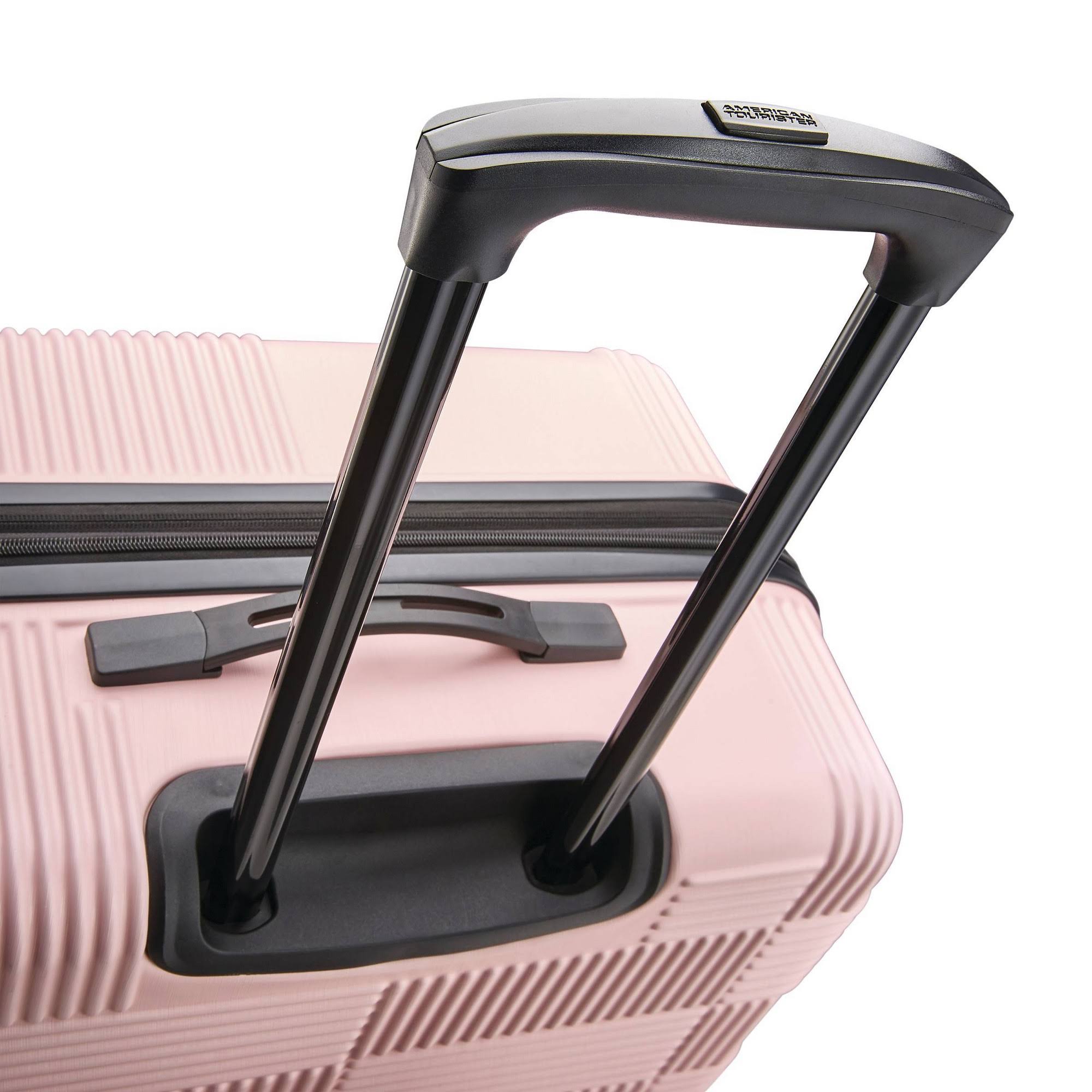 American Tourister 20x22 Checkered Carry on Hardside Suitcase - Pink