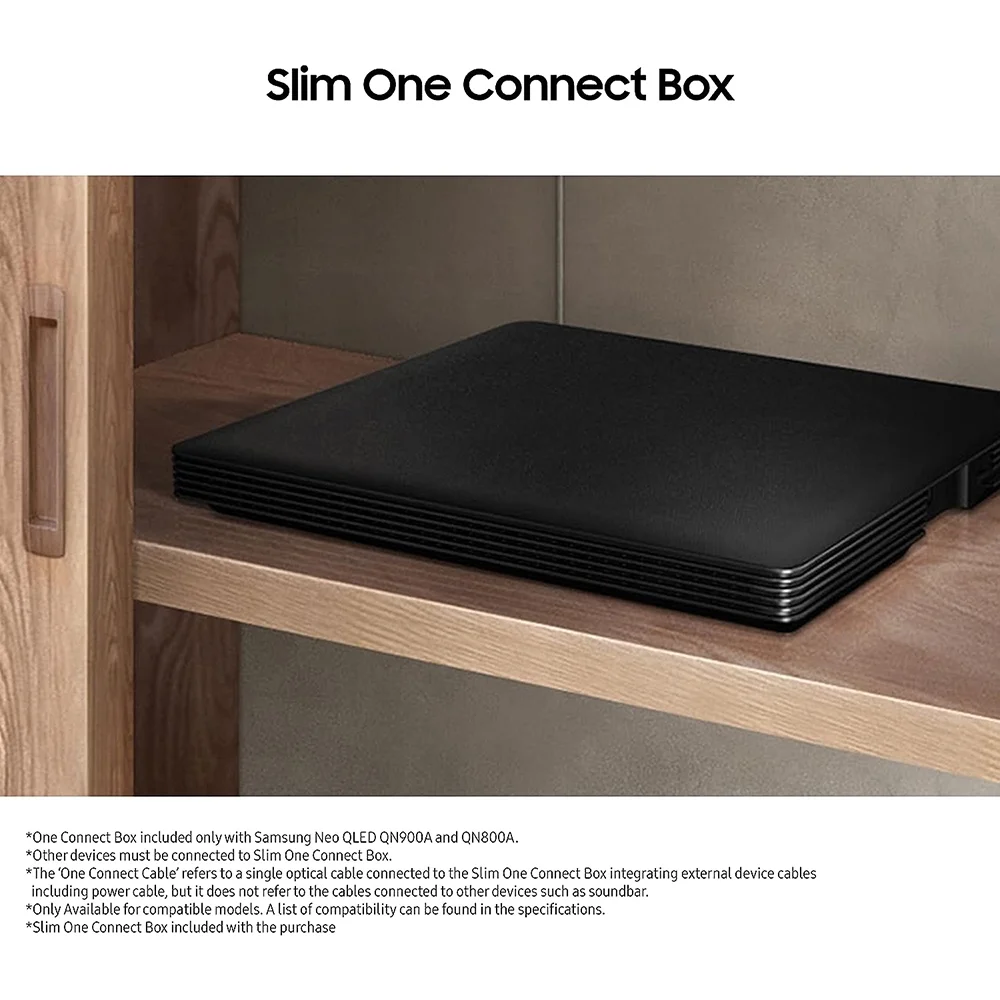 Open Box Samsung Electronics 2021 5m One Invisible Connection Cable for Neo QLED 8K TV to Connect to Multiple Device Sources and Power Cord