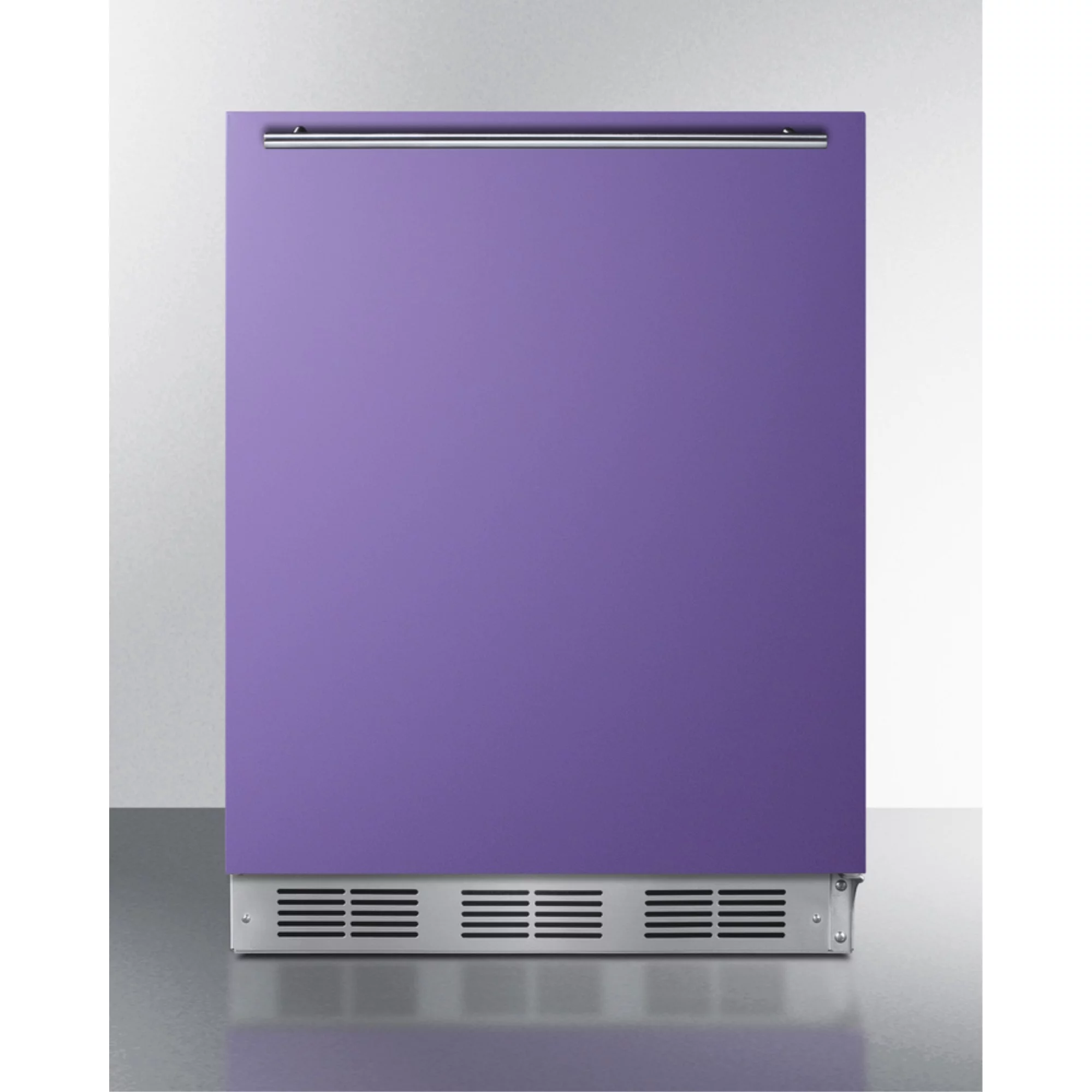 Summit Brf611whada 24" Wide 5.1 Cu. Ft. Compact Refrigerator And Freezer Combo - Purple