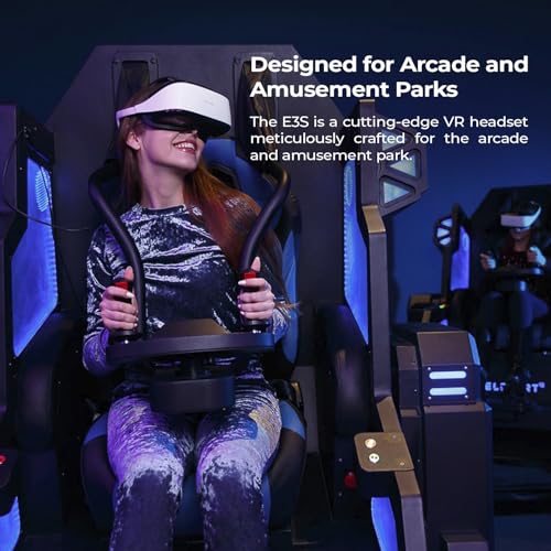 DPVR E3C Virtual Reality Headset, VR Set for Business of Egg Seats Headset, VR Simulator Riders, Moto, Time Machine 6 Seats and VR Flying