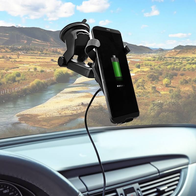 Oklahoma State Cowboys Stripe Design Wireless Car Charger