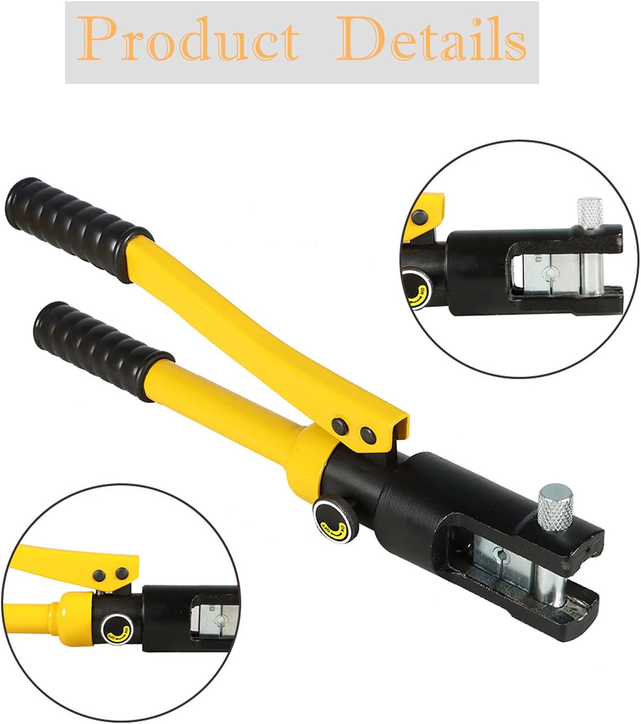 NEW 16 Ton Hydraulic Wire Crimper Battery Cable Lug Terminal Crimping Tool w/ 11 Dies