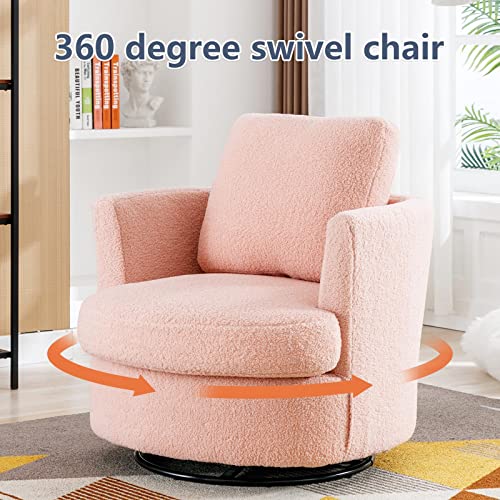 ODUWA Swivel Barrel Chair Set of 2