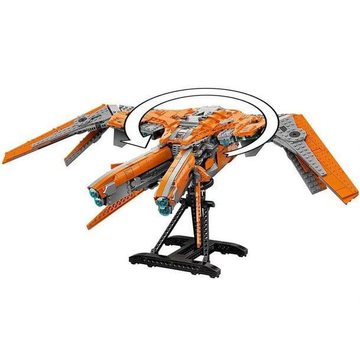 LEGO 76193 Marvel The Guardians' Ship Large Building Set, Avengers Spaceship Model with Thor & Star-Lord Minifigures
