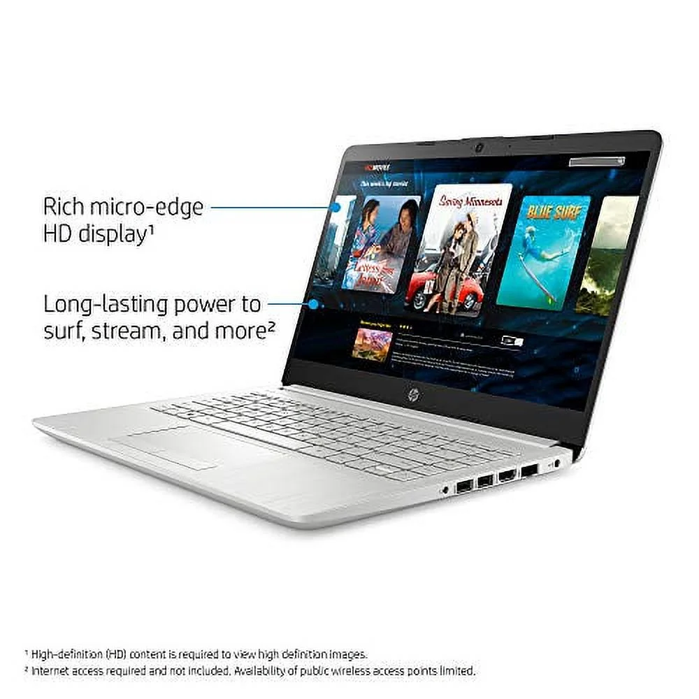 HP 14" Home and Business Laptop Ryzen 3-3250U, 16GB RAM, 256GB M.2 SSD, Dual-Core up to 3.50 GHz, Vega 3 Graphics, RJ-45, USB-C, 4K Output HDMI