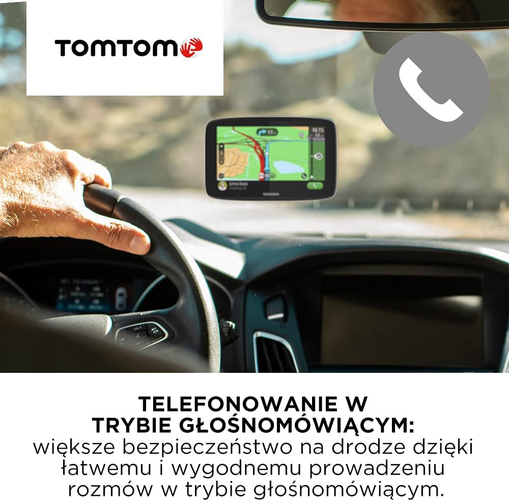 TomTom Car Sat Nav GO Essential, 6 Inch, with Traffic Congestion and Speed Cam Alert trial thanks to TomTom Traffic, EU Maps, Updates via WiFi