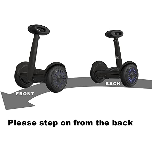 Hiboy J5 Self-Balancing Electric Scooter with Steering Bar, Smart Self-Balancing Hoverboards with APP Control, White and Black