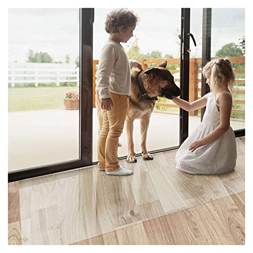 Clear Vinyl Plastic Floor Runner Protector Runner Rug Hardwood Cover Protector Clear Carpet, Wood Floor/Tile/Table Top Waterproof Rug Runner