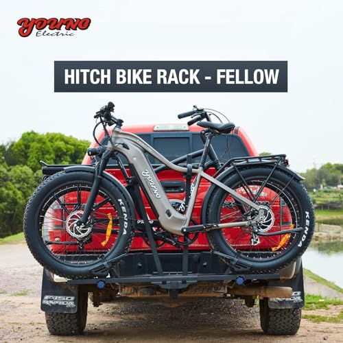 Young Electric 2-Bike Rack Mate R, E-Bike Rack Hitch with Ramp for Cars, Trucks, Minivans, SUVs with 2 Inches Receiver