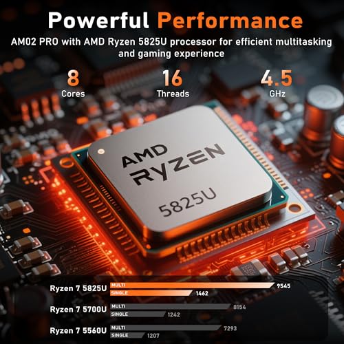 2025 Gaming Laptop 16 Inch Laptop Computer with Ryzen 7 5825U Processor, 32GB DDR4, 1T SSD, FHD Display 1920*1080P, Win 11 PRO, WiFi 6