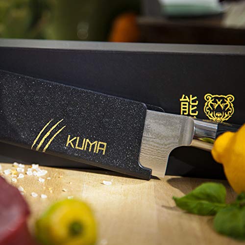 KUMA Professional Damascus Knife - 8 Inch Japanese Chef Knife, AUS10 Core - Corrosion And Stain Resistant