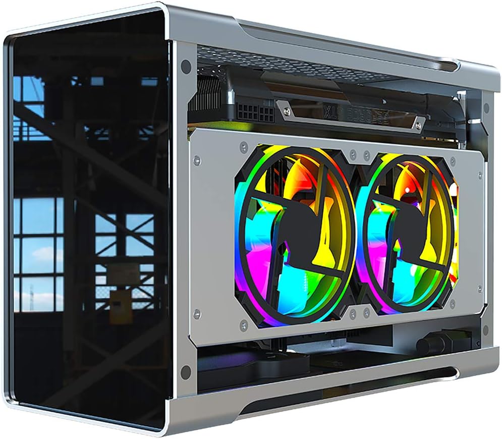 Mini ITX Case, Aluminum PC case Silver