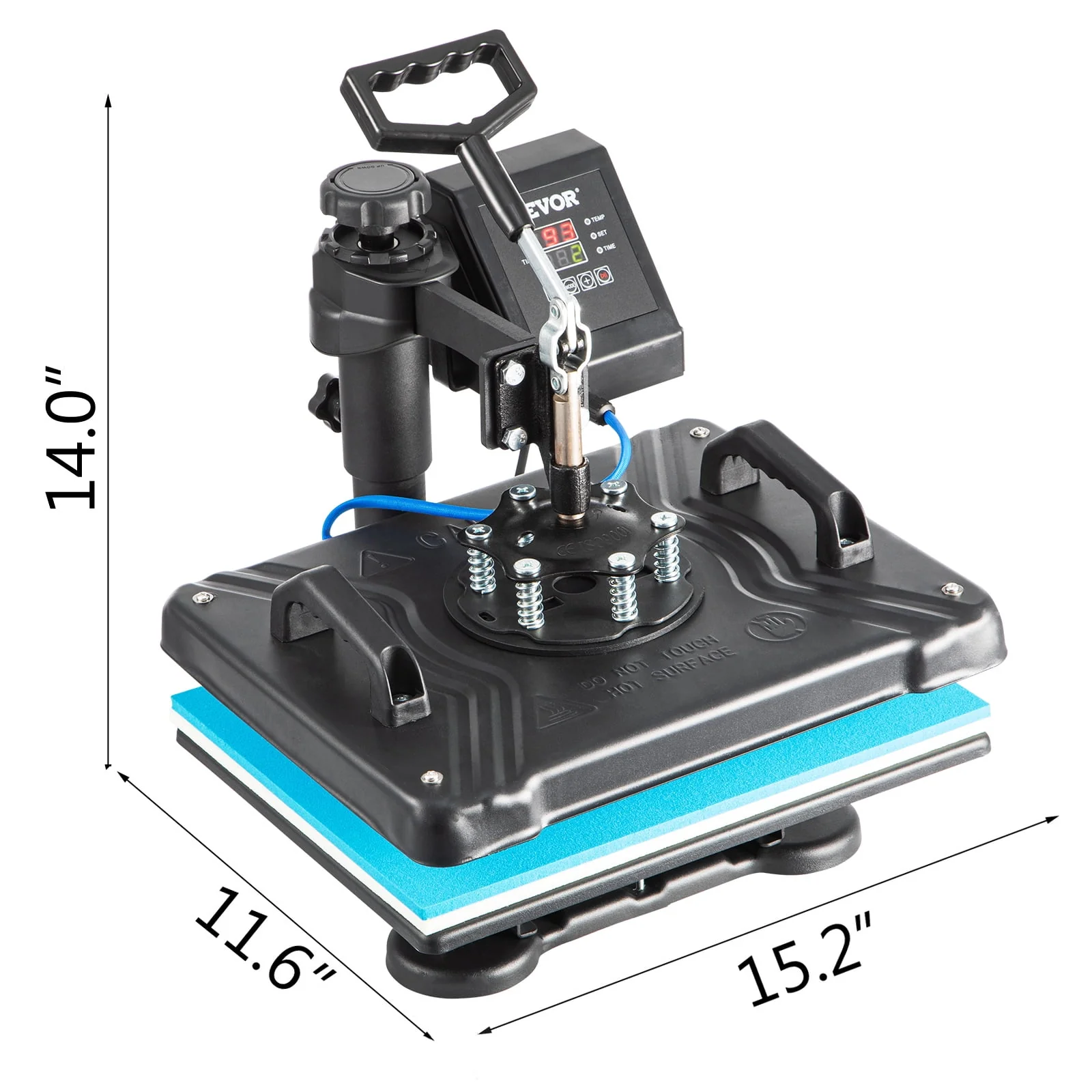 VEVOR 5 in 1 Heat Press Heat Press Machine Digital Multifunctional Sublimation T-Shirt Heat Press Machine for T Shirts Hat Mug Cap Plate