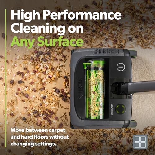 Gtech AirRAM Platinum Cordless Vacuum Cleaner - Includes Anti-Hair Wrap Brush Bar - Perfect for Carpet and Hardwood Floors