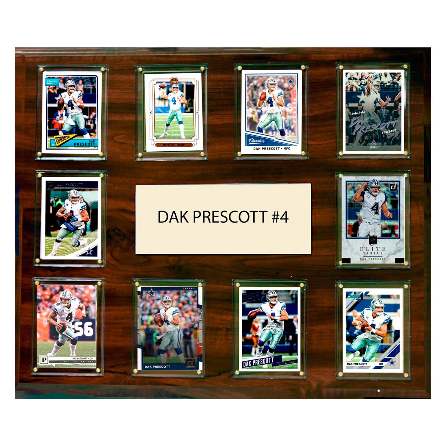 Cu0026I Collectables 1518PRESCOTT 15 x 18 in. NFL Dak Prescott Dallas Cowboys Player Plaque