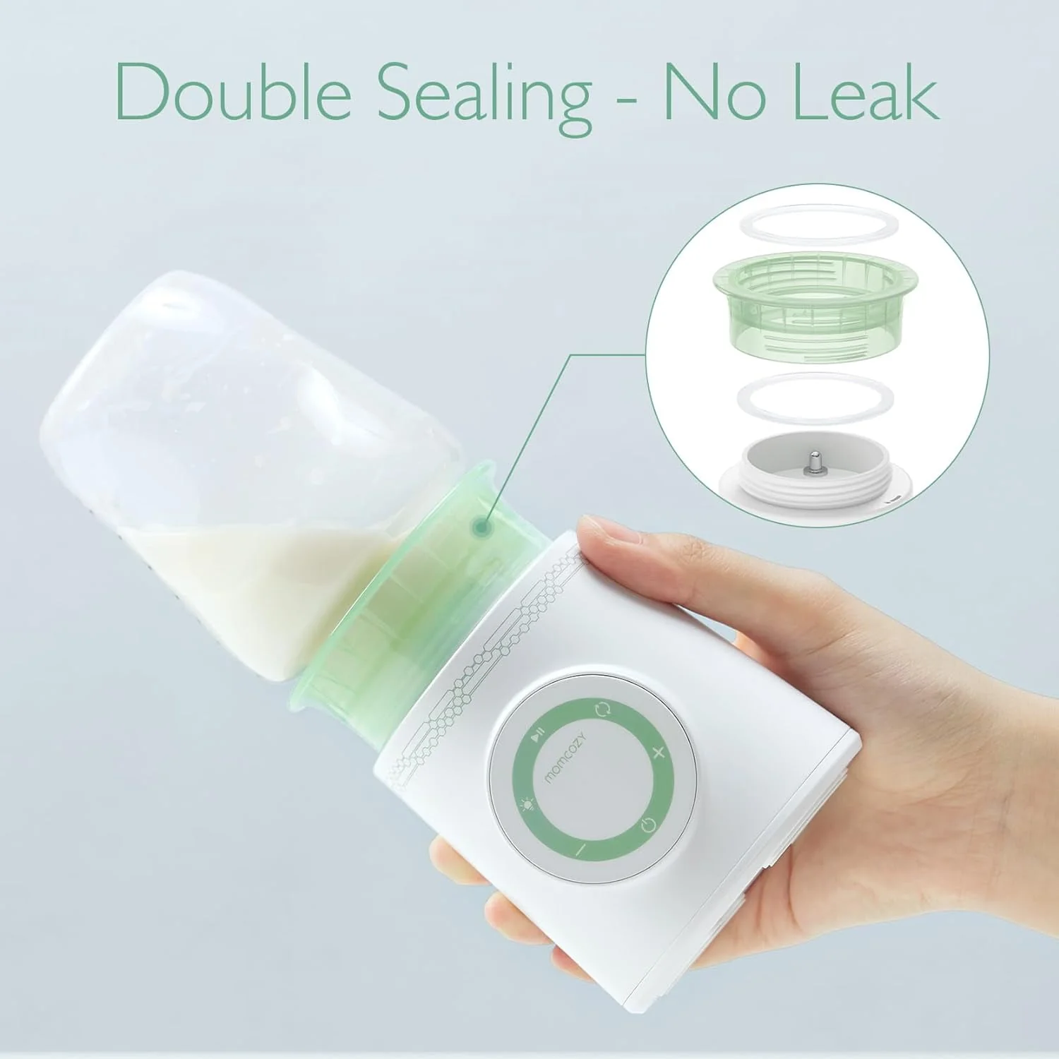 Momcozy Baby Bottle Warmer, 6-in-1 Baby Milk Warmer with Smart Temperature Control, Breastmilk Warmer, Fast Baby Food Heater, Steam Sterilizer