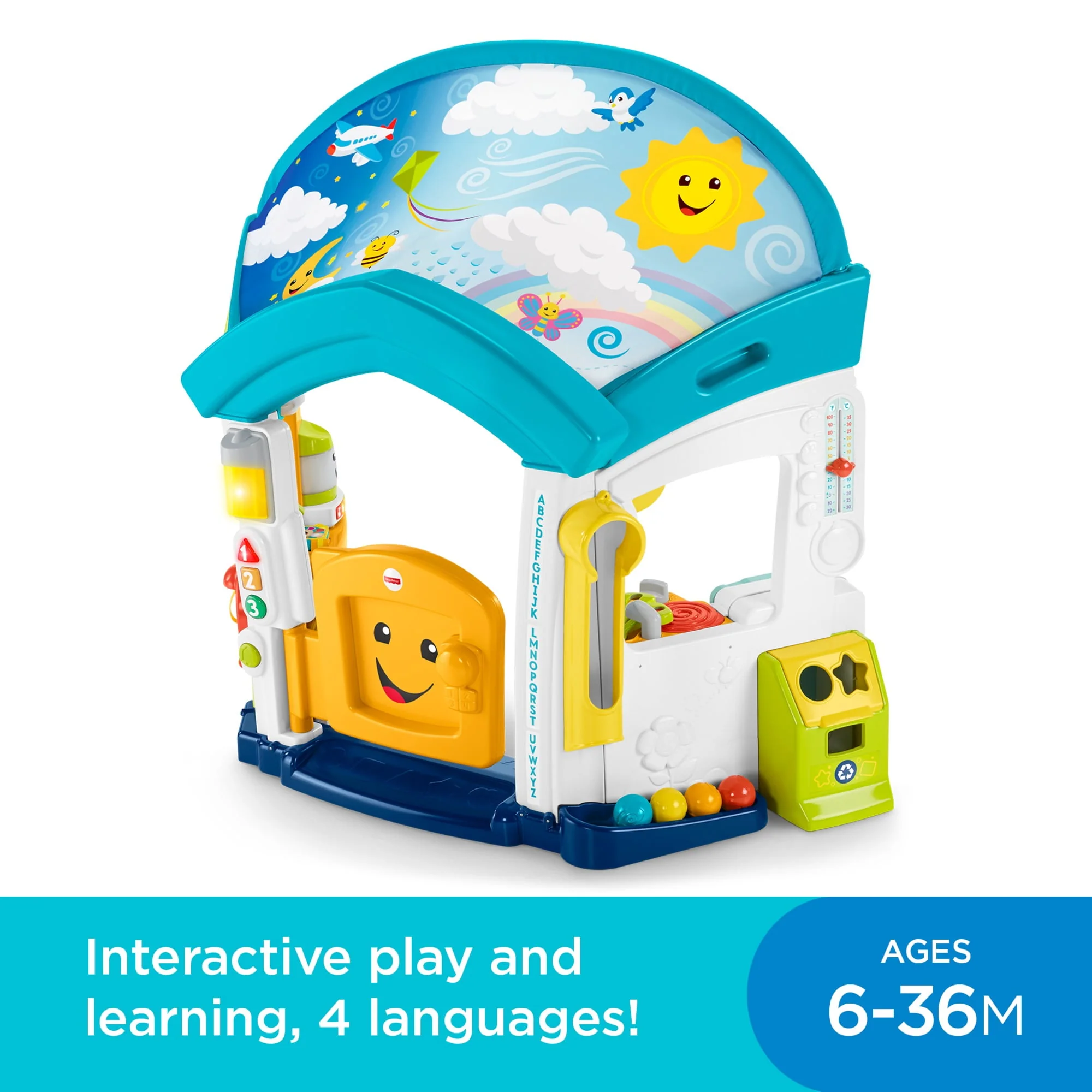 Fisher-Price Laugh & Learn Playhouse Educational Toy for Babies & Toddlers, Smart Learning Home
