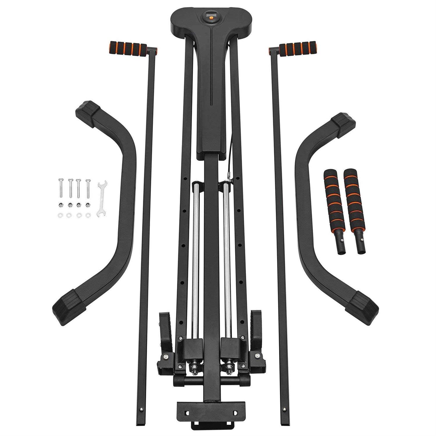 RELIFE REBUILD YOUR LIFE Vertical Climber Exercise Machine for Home Gym with 4 Metal Guide Rails Folding Exercise Climber Cardio Workout Machine