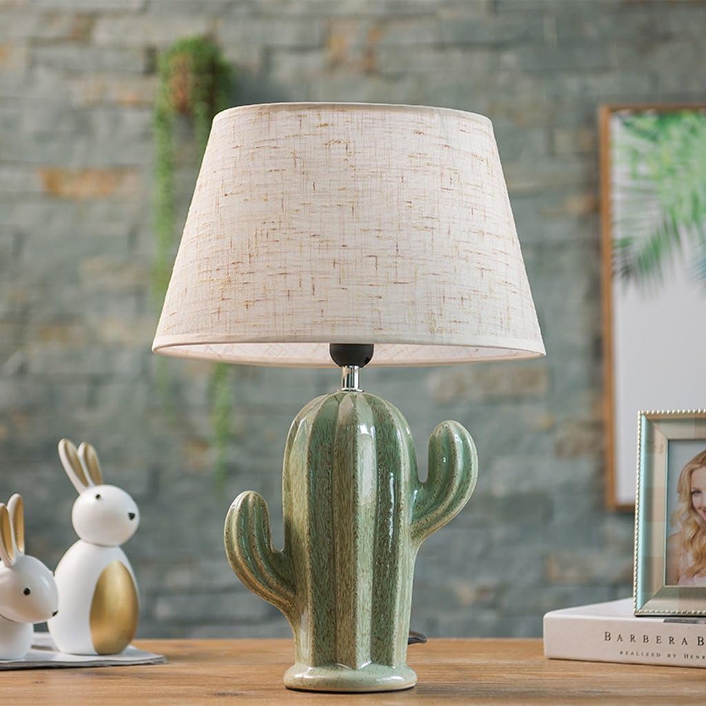 Cactus Lamp Table Lamp Home Decoration Cactus Decor Simple Design Desk Lamp for Living Room Bedroom,with Bulb
