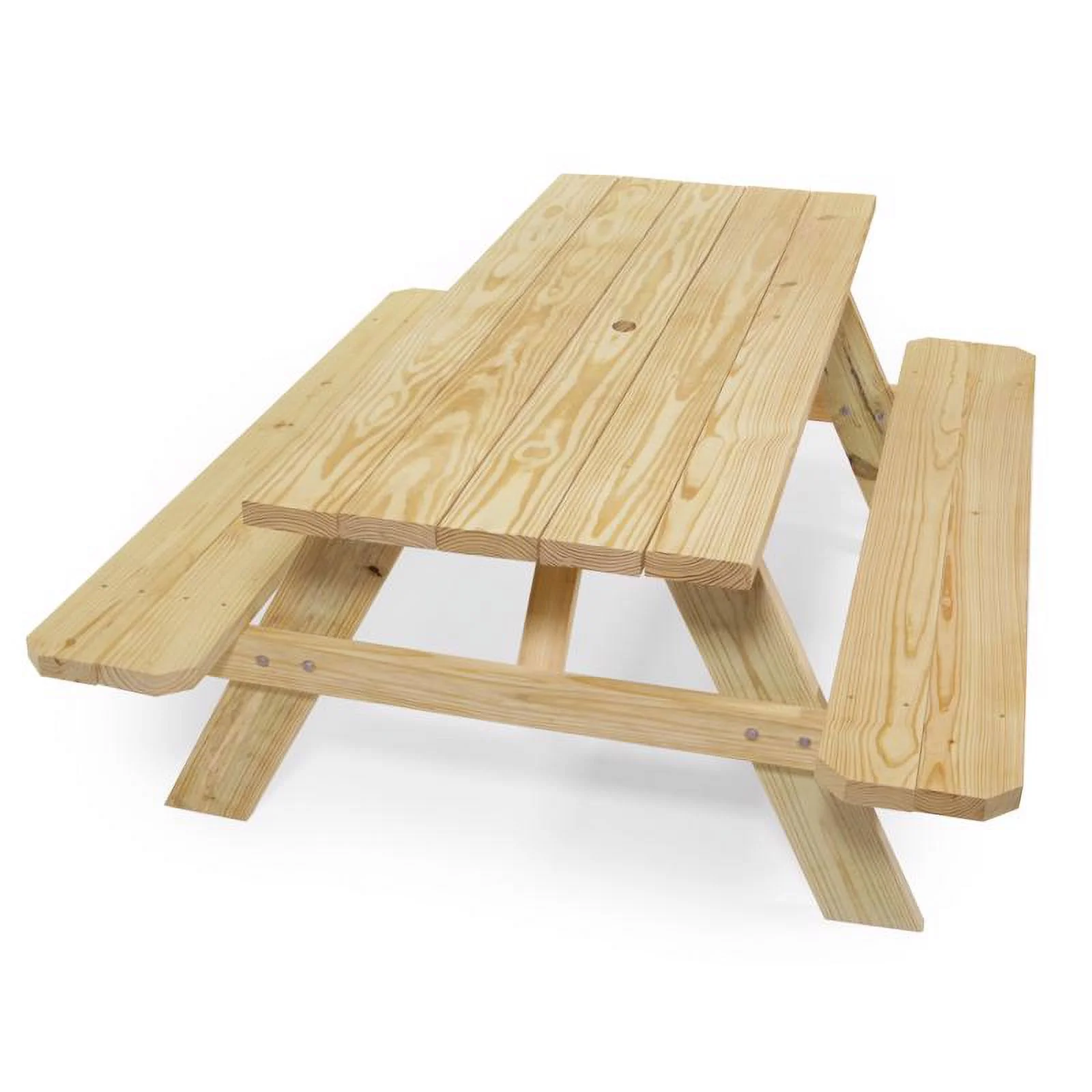 Outdoor Essentials Wood Brown 72 in. Rectangle Picnic Table - Radiant Selections