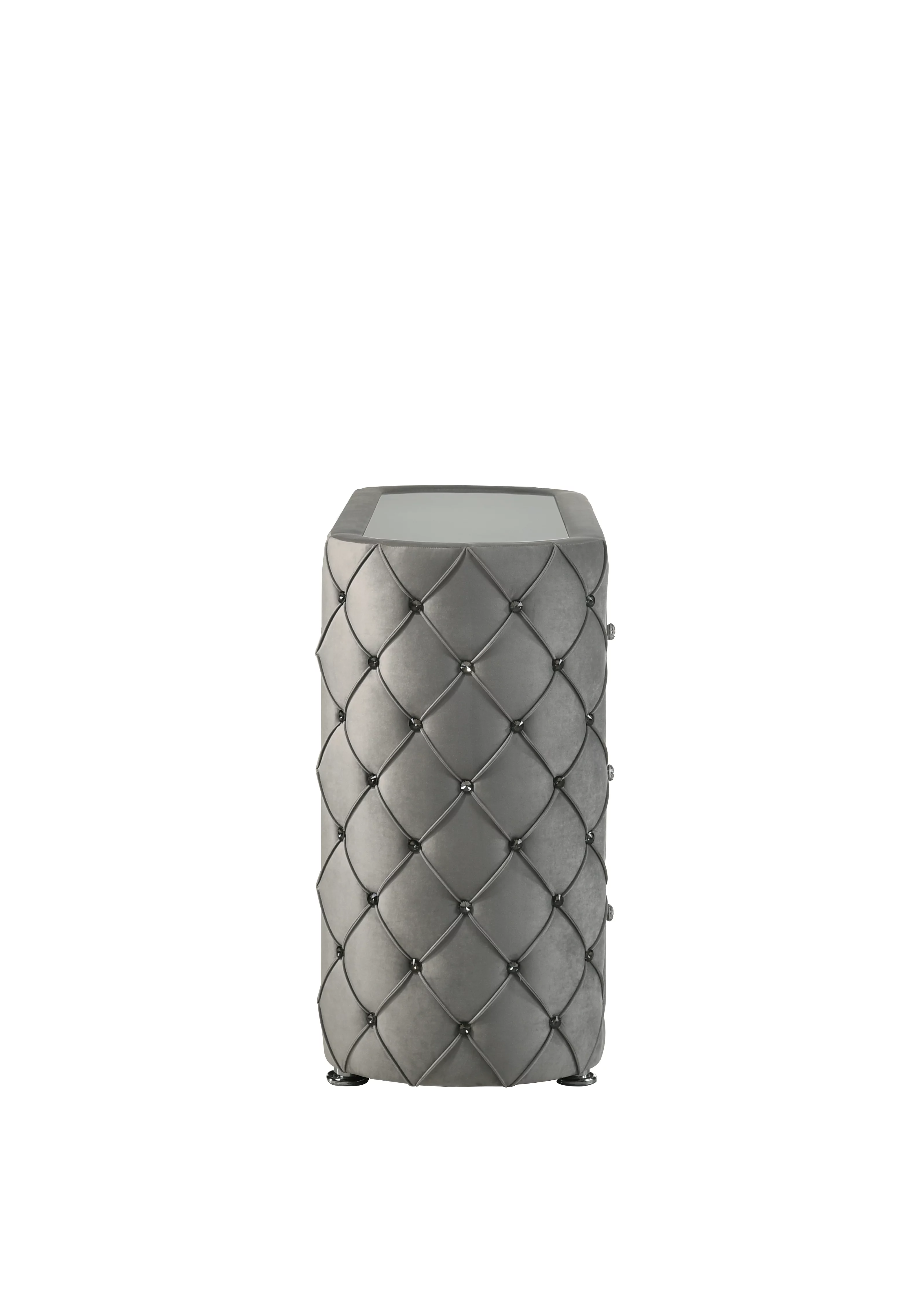 Acme Furniture Perine Dresser in Gray Velvet