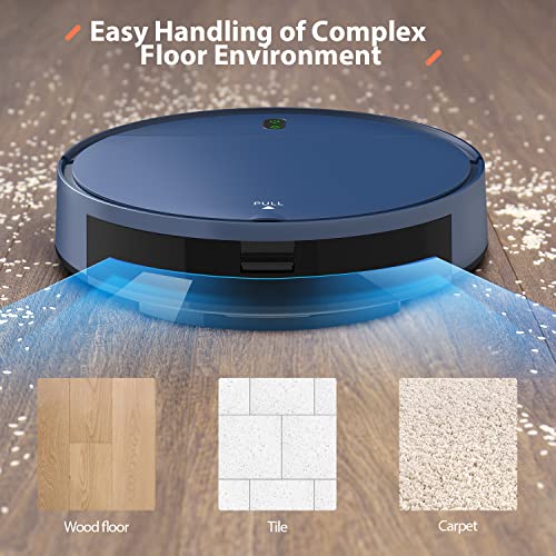 ZCWA Robot Vacuum, Robot Vacuum Cleaner with WiFi/APP/Alexa, Automatic Self-Charging, Robot Vacuum and Mop Combo Perfect for Carpet