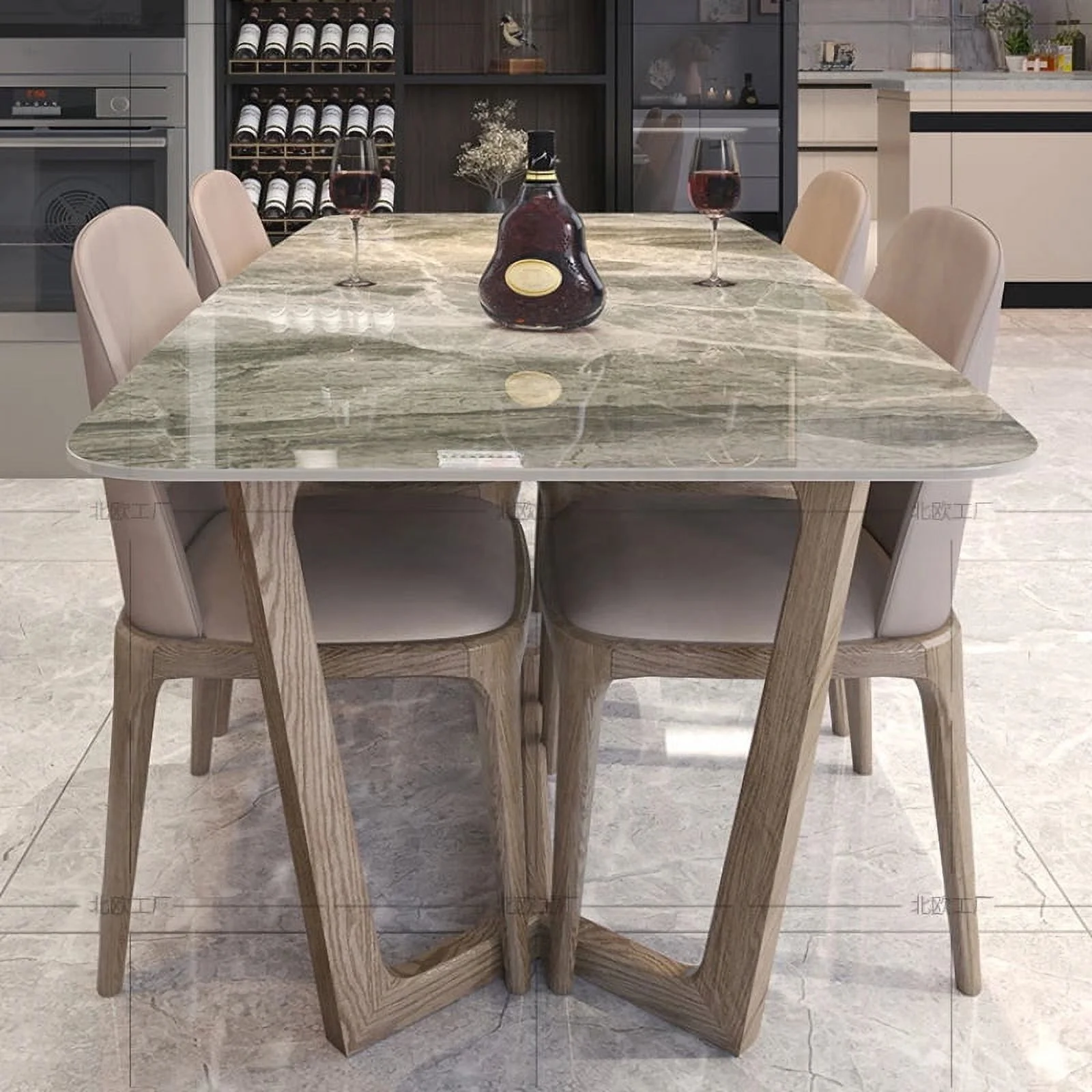 Modern Design Dining Table Simple Nordic Japanese Coffee Coffee Tables Minimalist Slate Mesa Comedor Meuble Furniture YX50CZ
