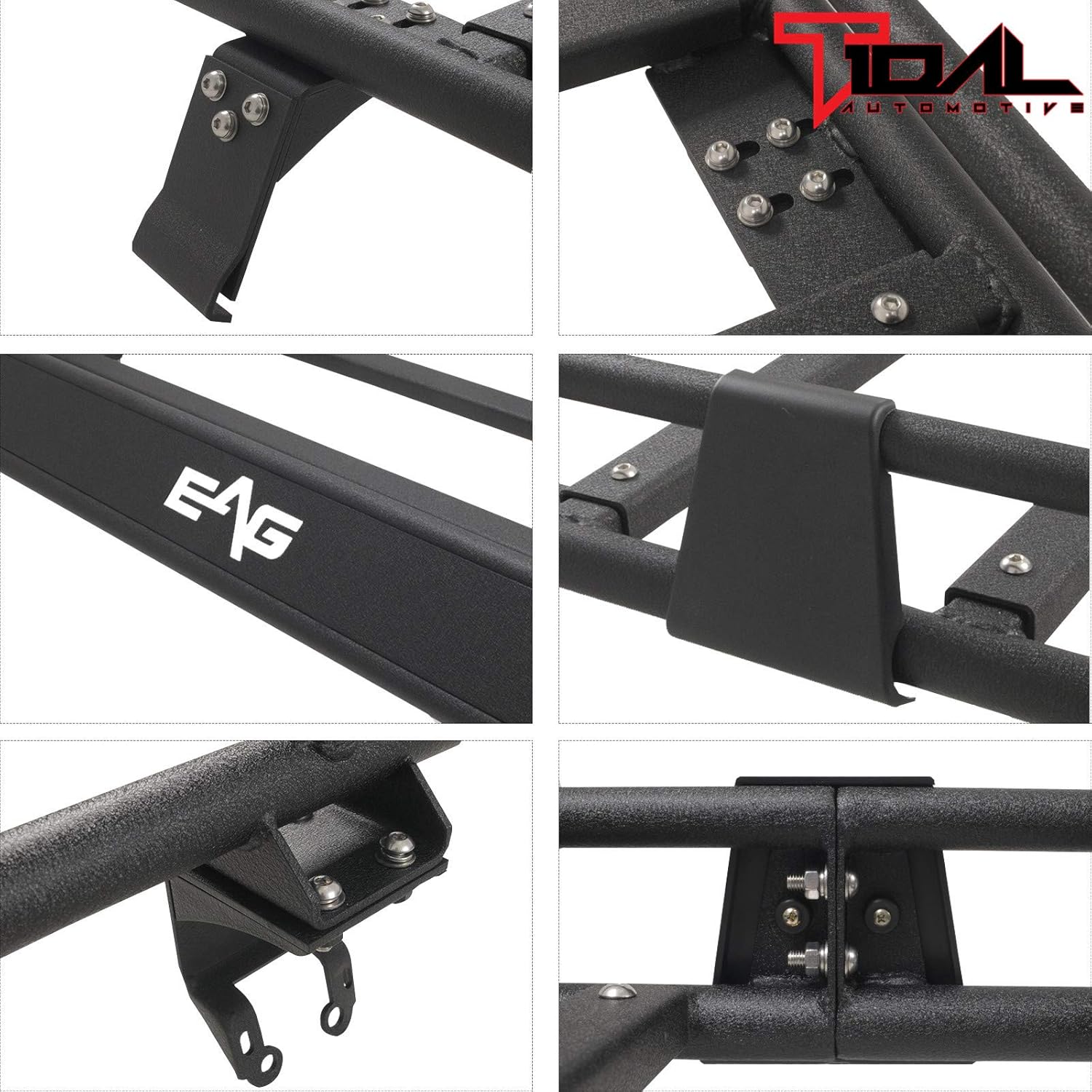 Tidal Full Length Roof Rack with Backet Fit for 18-22 Wrangler JL 4 Door