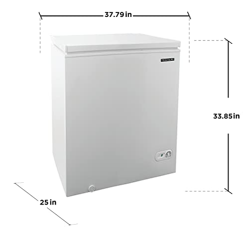 FRIGIDAIRE EFRF3005-AMZ Chest Deep Freezer-Garage-Ready, 3.5 Cu. Ft. Capacity - Smart Home Appliances
