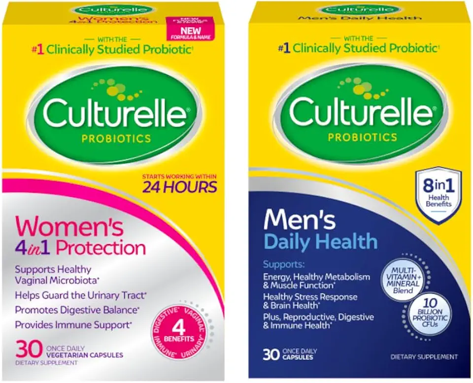 Culturelle Bundle of Culturelle Women's 4-in-1 Protection, Daily Probiotics for Women