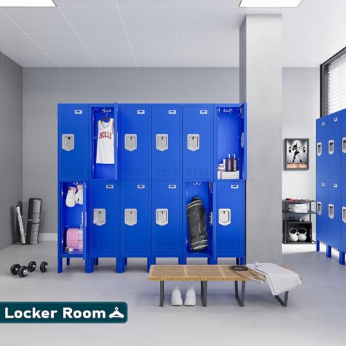 Metal Cabinet Home Office Storage,Lockers,Lockable Employees Metal Locker with Door,54" Height Steel Locker,Lockable Steel Locker for Gym,School,Home