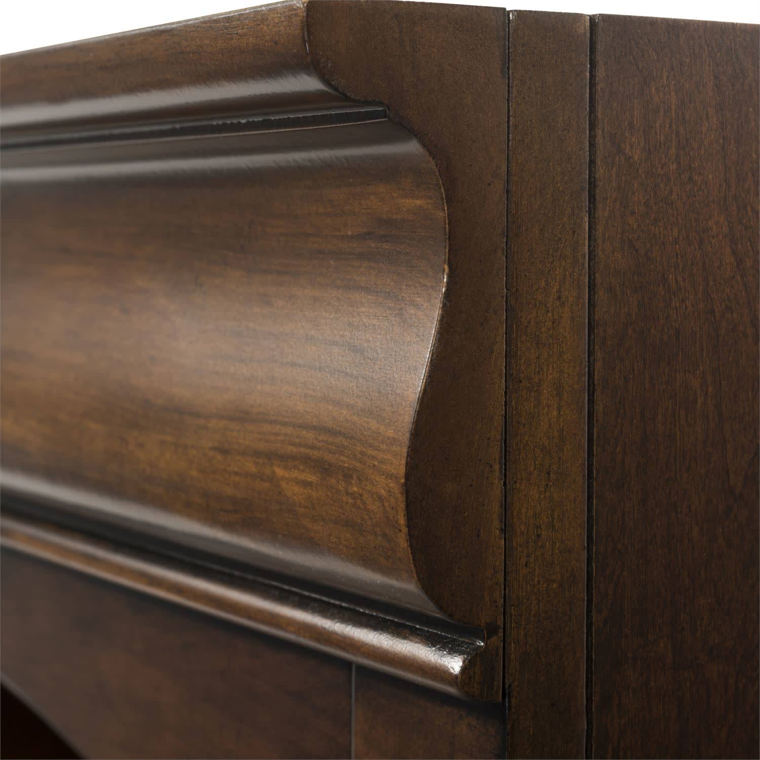 Liberty Furniture Chateau Valley Bunching Bookcase in Brown Cherry 901-HO201