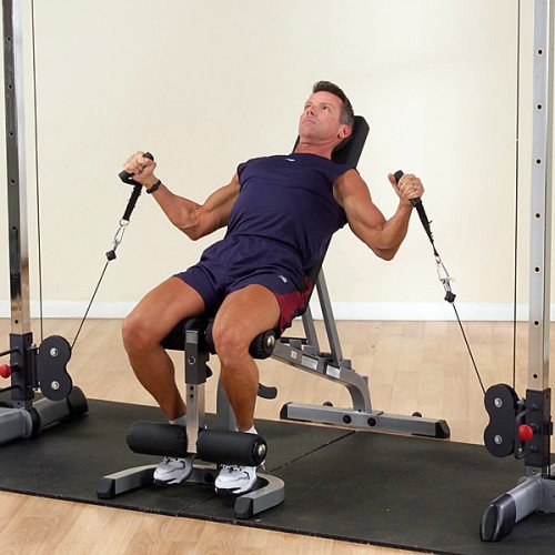 Body-Solid (GDCC250B) Cable Crossover Exercise Machine for Home & Light Commercial Gym