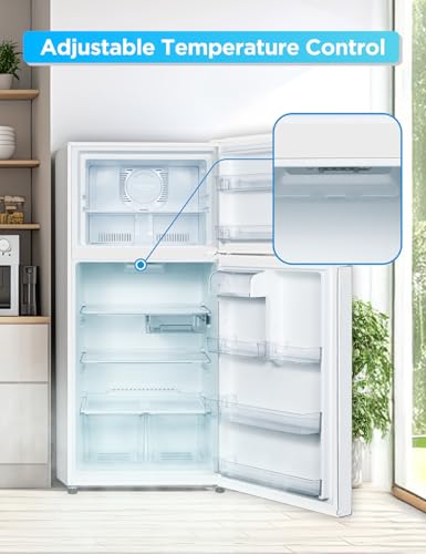 Commercial Cool 11.1 Cu. Ft. Convertible Freezer Refrigerator, Upright Fridge with Glass Shelves, Reversible Door, ENERGY STAR rated, Auto Defrost