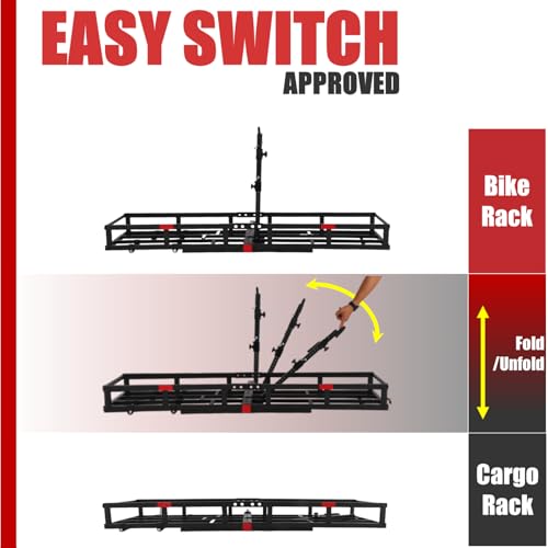 Hitch-Mount Bike Rack for Ebike Heavy-Duty