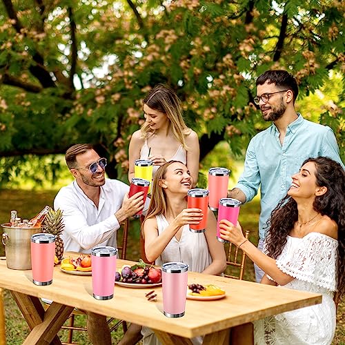 Sieral 36 Packs Stainless Steel Tumbler Bulk with Lid Vacuum Double Wall Insulated Travel Coffee Mug Powder Coated Tumbler Cup for Graduation Wedding
